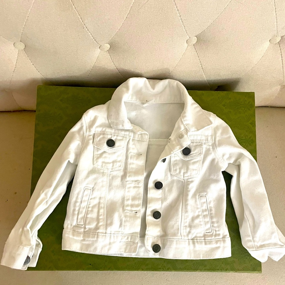 Carter’s White Denim Toddler Girl Jacket 3T